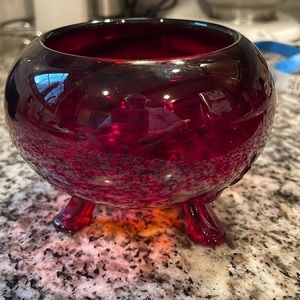 Vintage‎ Ruby Red Glassware Small Bowl